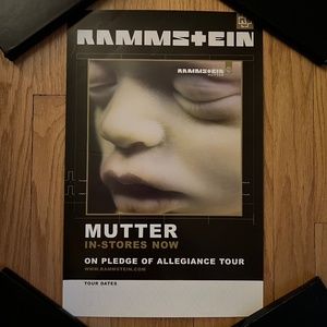 RAMMSTEIN 11x17 "Mutter" 2001Double-Sided Promo Poster